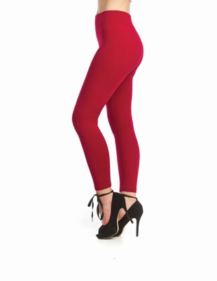 PP-7508 - Fleece Lined Stretch Leggings - Colors: Black, Burgundy - Available Sizes:One Size - Catalog Page:65 